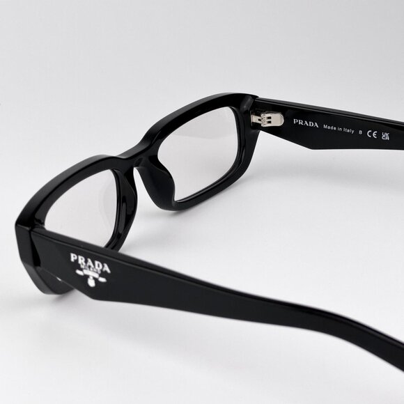 Prada PRB06S Eyeglasses – Black Rectangle Frame | Model 16K08N - Picture 7 of 9